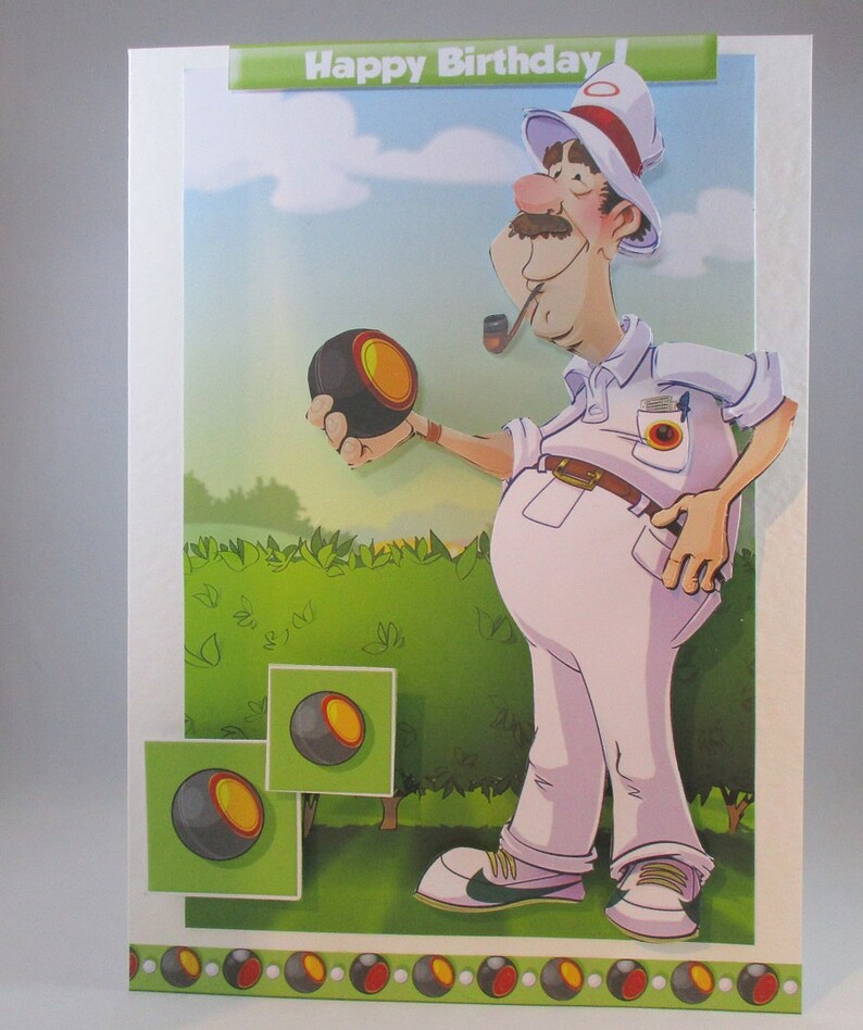 Bowling 3D Humorous Birthday Card, Personalise Etsy