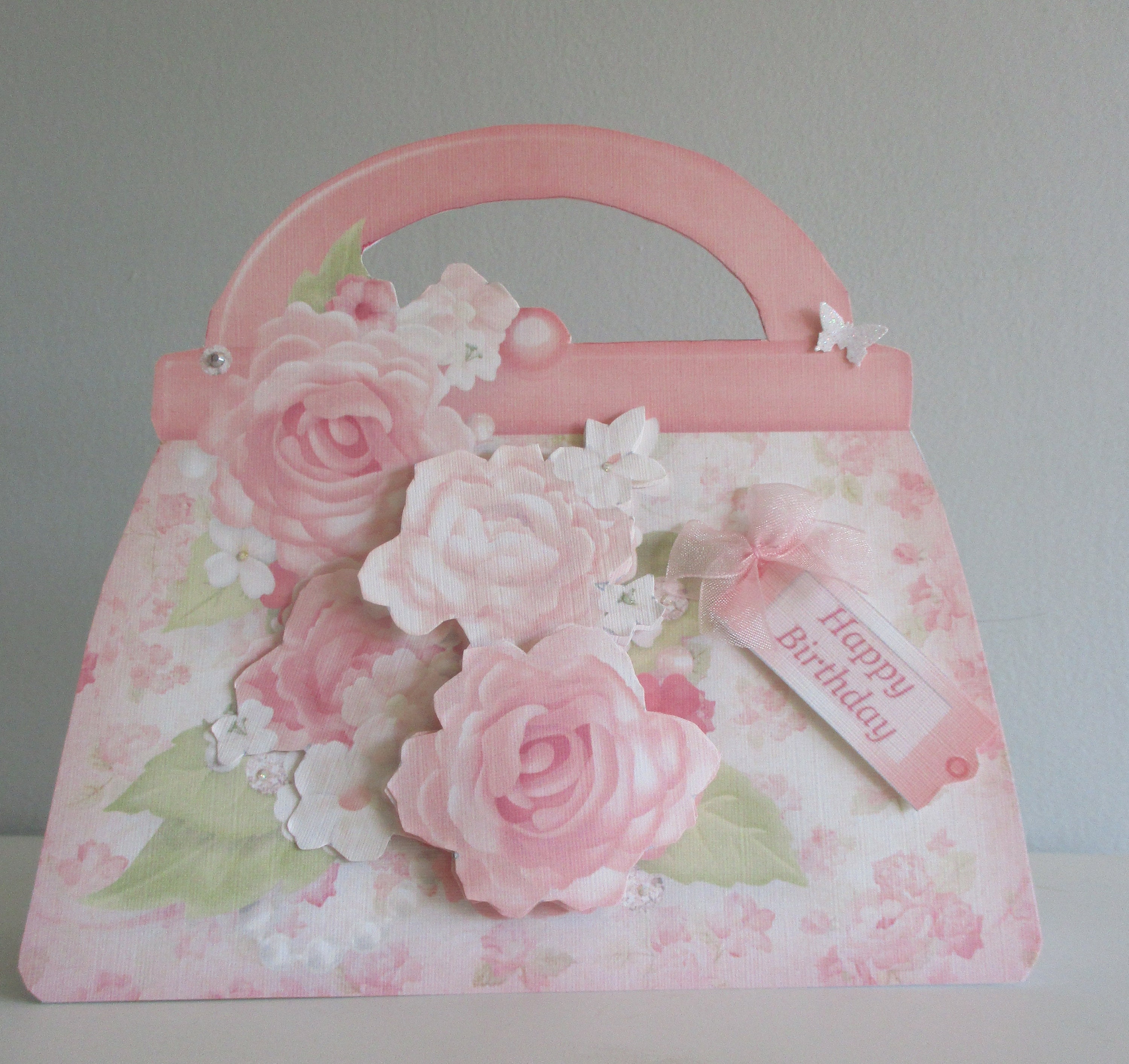 Rose shaped purse sale