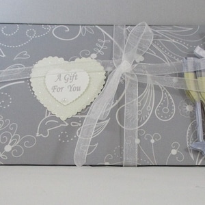 Portefeuille d'argent 3D fait main pour mariage, anniversaire, option boîte cadeau d'anniversaire