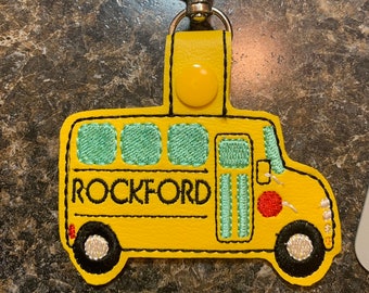 Key Fob - Bus (Customizable!!)