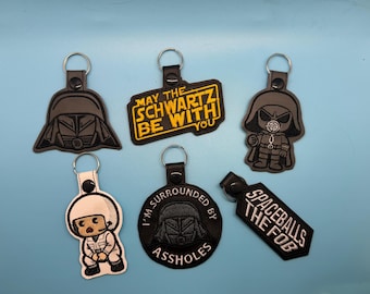 Spaceballs Keychain - Marine Vinyl Key Fob