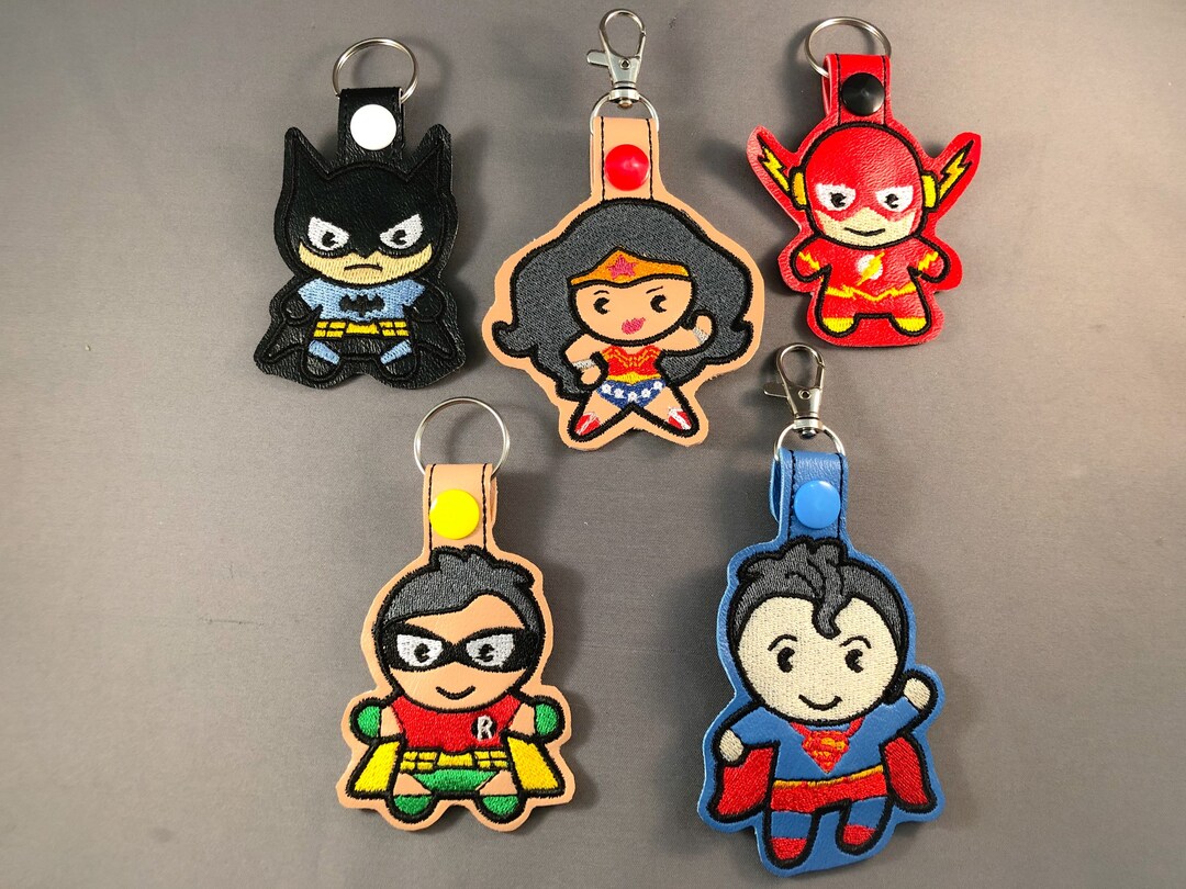 Dc Character Key Rack Key Fob - DC Comics Heroes & Heroines, Justice League - Etsy