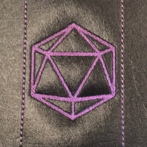 3&quot; D20 Roleplaying Machine Embroidery Design *pattern only* *digital download*