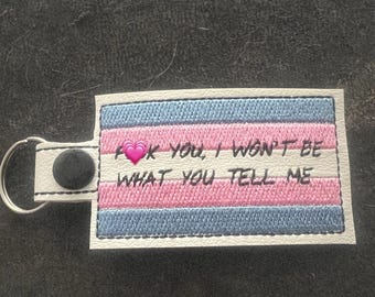 Key Fob - Trans Pride