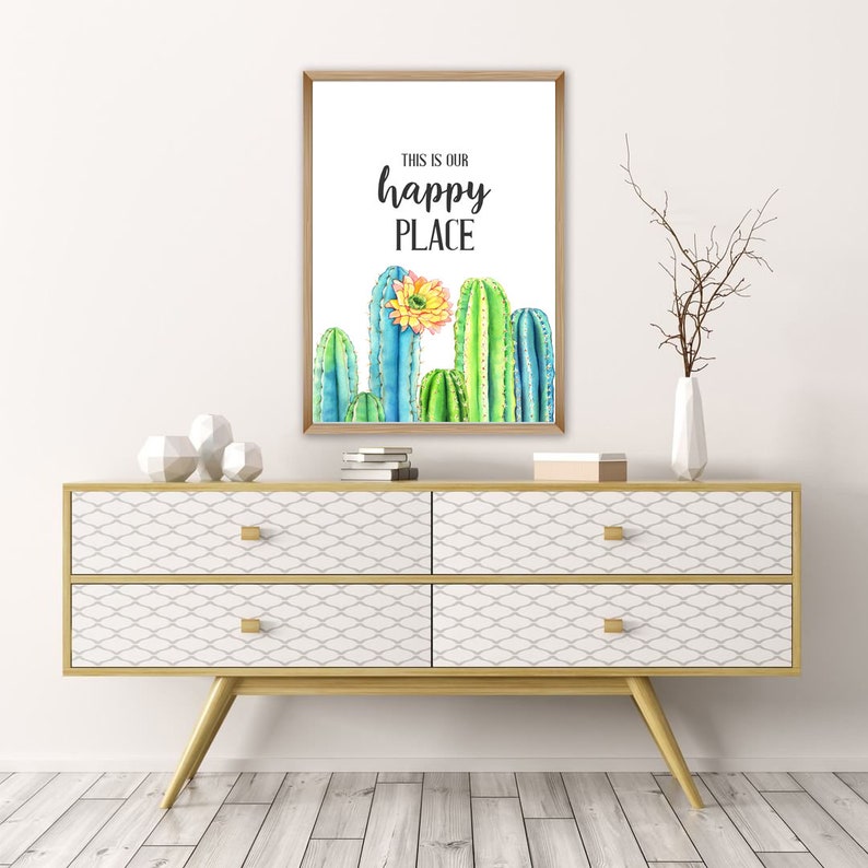 This is Our Happy Place Print Printable Art Digital Print | Etsy