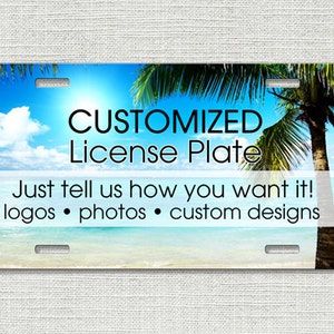 Custom License Plate Car Tag, Personalized License Plate 90001 画像 1