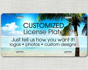 Custom License Plate Car Tag, Personalized License Plate 90001