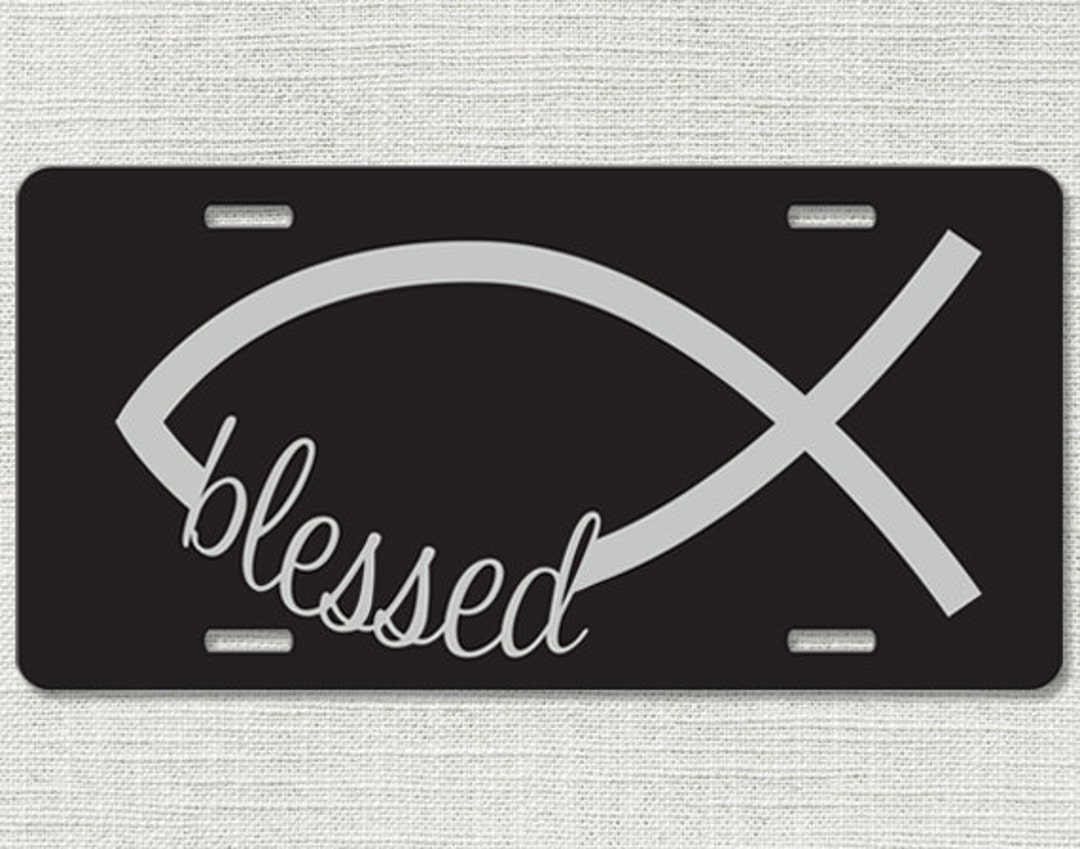 Christian License Plate Christian Car Tags Christian Gifts front
