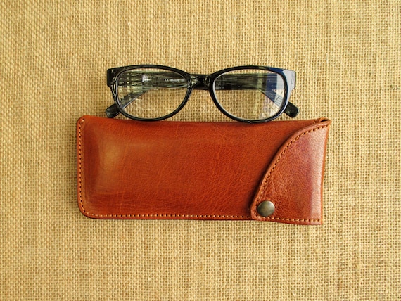 Funda de Gafas de piel, para Mujer y Hombre, Unisex