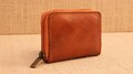 Leather Zip Around Mini Wallet, Women's Clutch, handmade Purse product logo