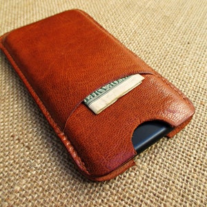 Leather iPhone Case, Handmade Sleeve, Cover - Etsy