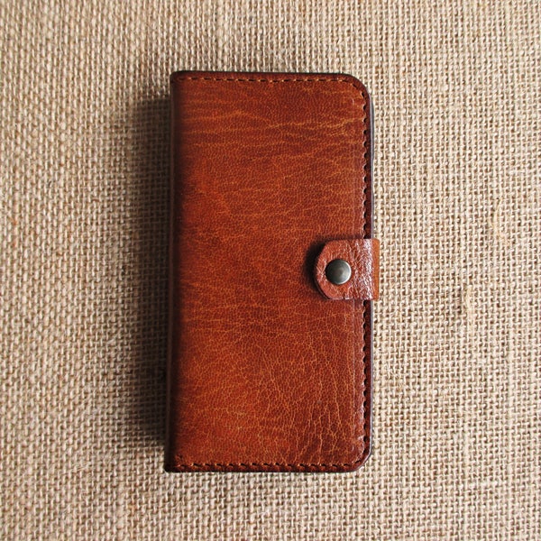 Cuir iPhone X, iPhone XS, iPhone 8, iPhone 7, iPhone 8+, étui et portefeuille iPhone 7+, pochette faite à la main, couverture, écologique