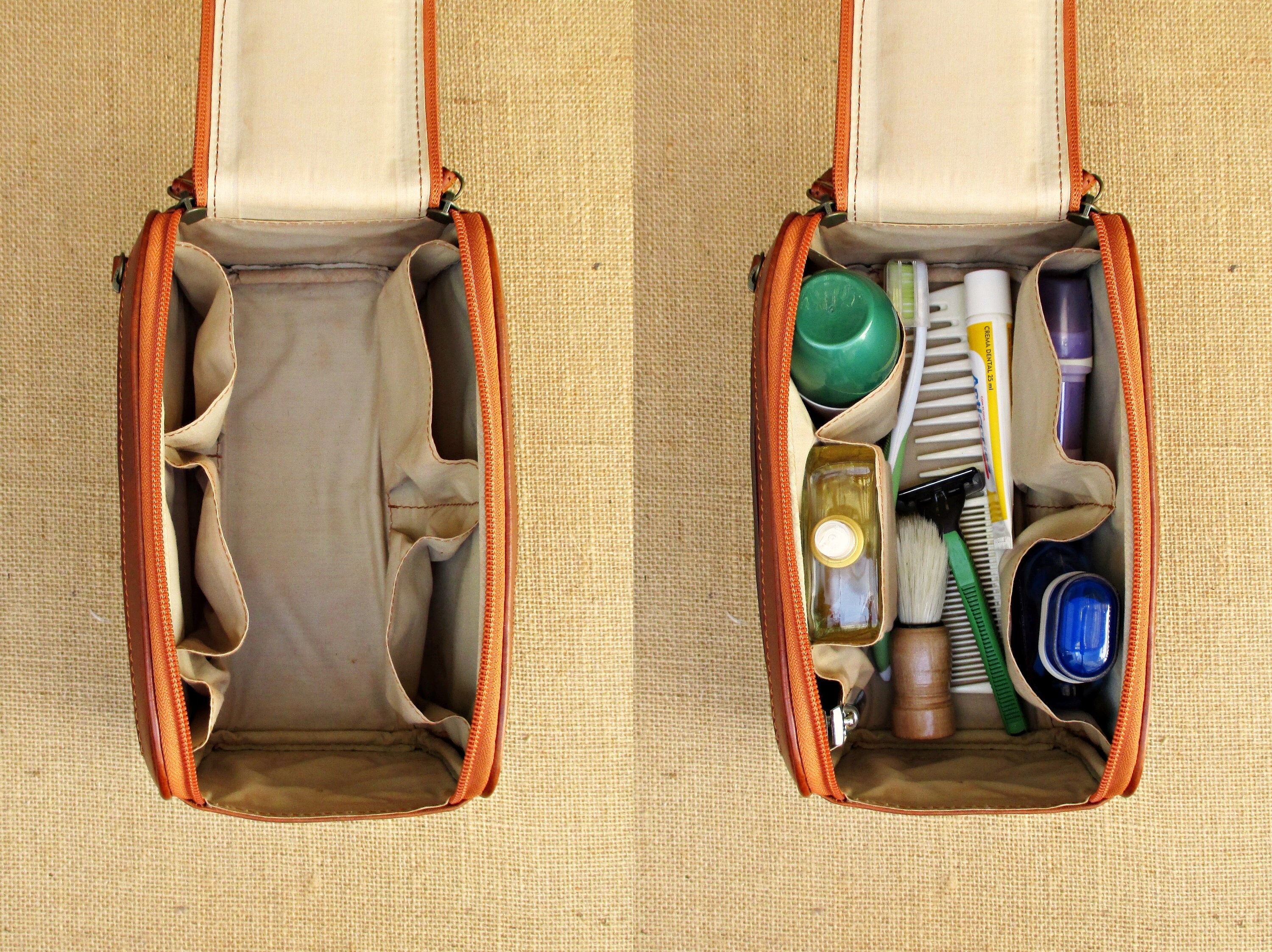 Small Double Zip Toiletry Bag