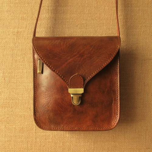 Mini Cross Body Leather Bag Small Shoulder Handmade Purse - Etsy