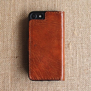 Leather iPhone X, iPhone XS, iPhone 8, iPhone 7, iPhone 8 Plus, iPhone 7 Plus case and wallet, handmade sleeve, cover, Eco-friendly image 2