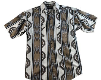 Chemise slim vintage Panhandle homme 16,5 -34 western rayé