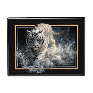 Azulejo de cerámica Tigre Blanco Lightning Edición Limitada 1.ª Colección Tesoros Desaparecidos 1998