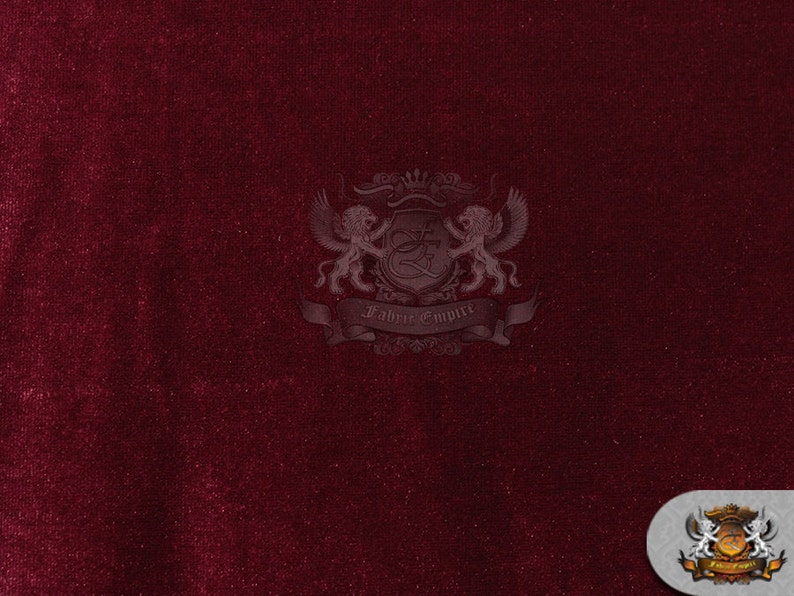 Stretch Velvet Fabric 16 WINE  58 Wide  Sold by the yard