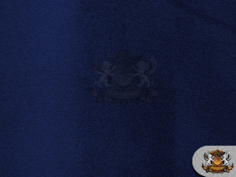 Sold by the yard 58/" Wide Poly Silk Satin Fabric NAVY BLUE