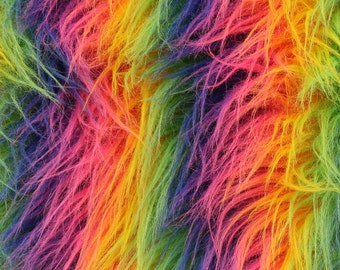 Rainbow faux fur | Etsy