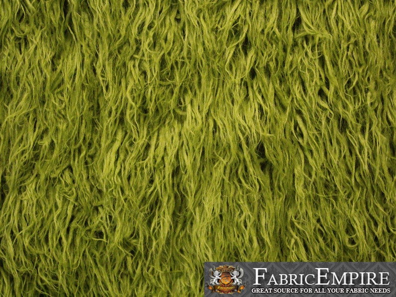 Faux Fur Long Pile Curly Fabric ALPACA TAUPE Sold by the Yard 60/" Wide