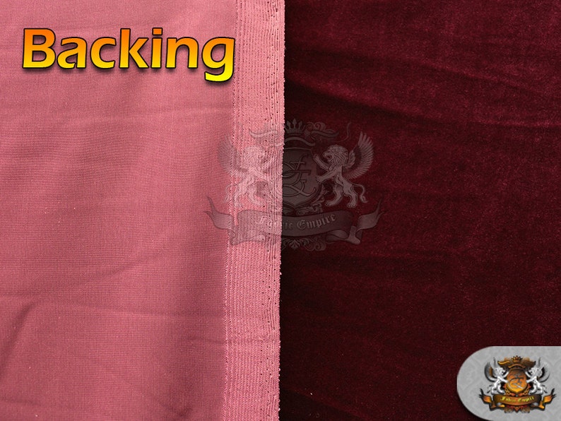 Stretch Velvet Fabric 16 WINE 58 Wide Sold by the yard
