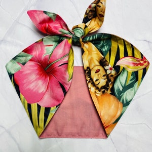 Pinup Girls Hair wrap head scarf Hawaiian tropical Rockabilly Head Scarf Wrap Retro