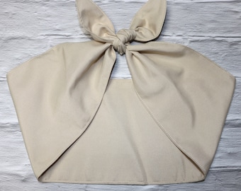 TAN Stirnband Rockabilly KOPF SCHAL Haar Wrap