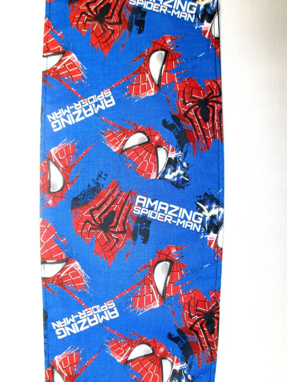 Spider-man super hero blue Head Scarf Tie COMICS Hair Wrap Bandana
