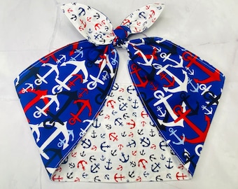 Kopftuch Rockabilly Anker Haarband Stirnband Anker Sailor Nautical