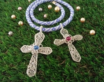 The Lace Cross Pendant, Wire Jewelry, Step-by-step wire wrapping, wirework