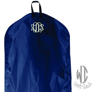Monogrammed Garment Bag, Hanging Garment Bag, Personalized Garment Bag, Custom Garment Bag, Clothes Bag, Nylon Garment Bag, 7 colors