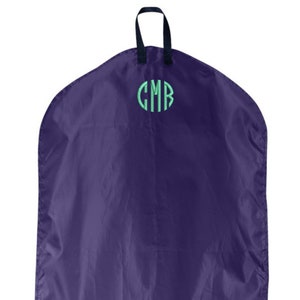 Monogrammed Garment Bag, Hanging Garment Bag, Personalized Garment Bag, Custom Garment Bag, Clothes Bag, Nylon Garment Bag, 7 colors