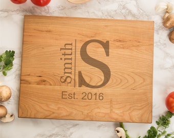 Personalized Cutting Board, Custom Cutting Board, Cheese Board, Chopping Board, Wedding gift, Housewarming Gift, Closing Gifts h006