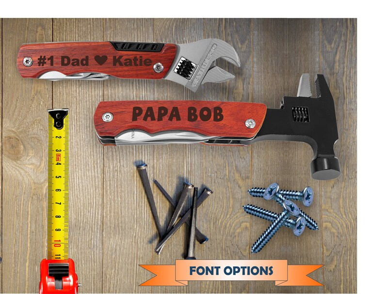 Personalized Hammer Wrench Multi Tool Gift for Him Gift Etsy