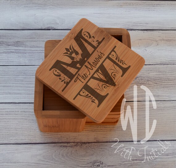 Personalized Coasters Custom Coasters Engraved Coasters Etsy