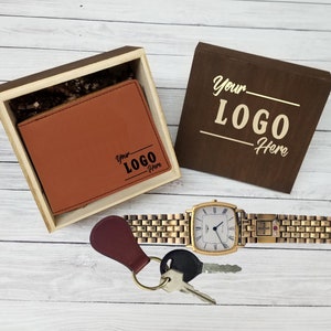 Cartera delgada y bifold, personalizada, grabada, leatherette, cuero sintético, regalo para él, Día de los Padres, Regalo de Groomsman, 4 colores, wa004