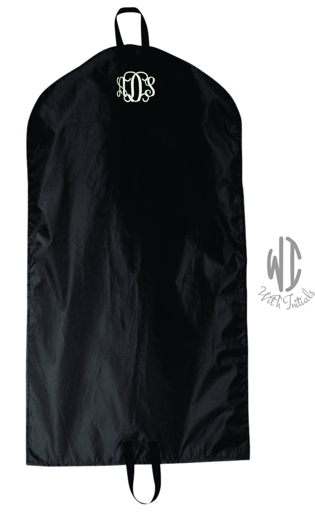Monogrammed Nylon Garment Bag, Hanging Garment Bag, Personalized