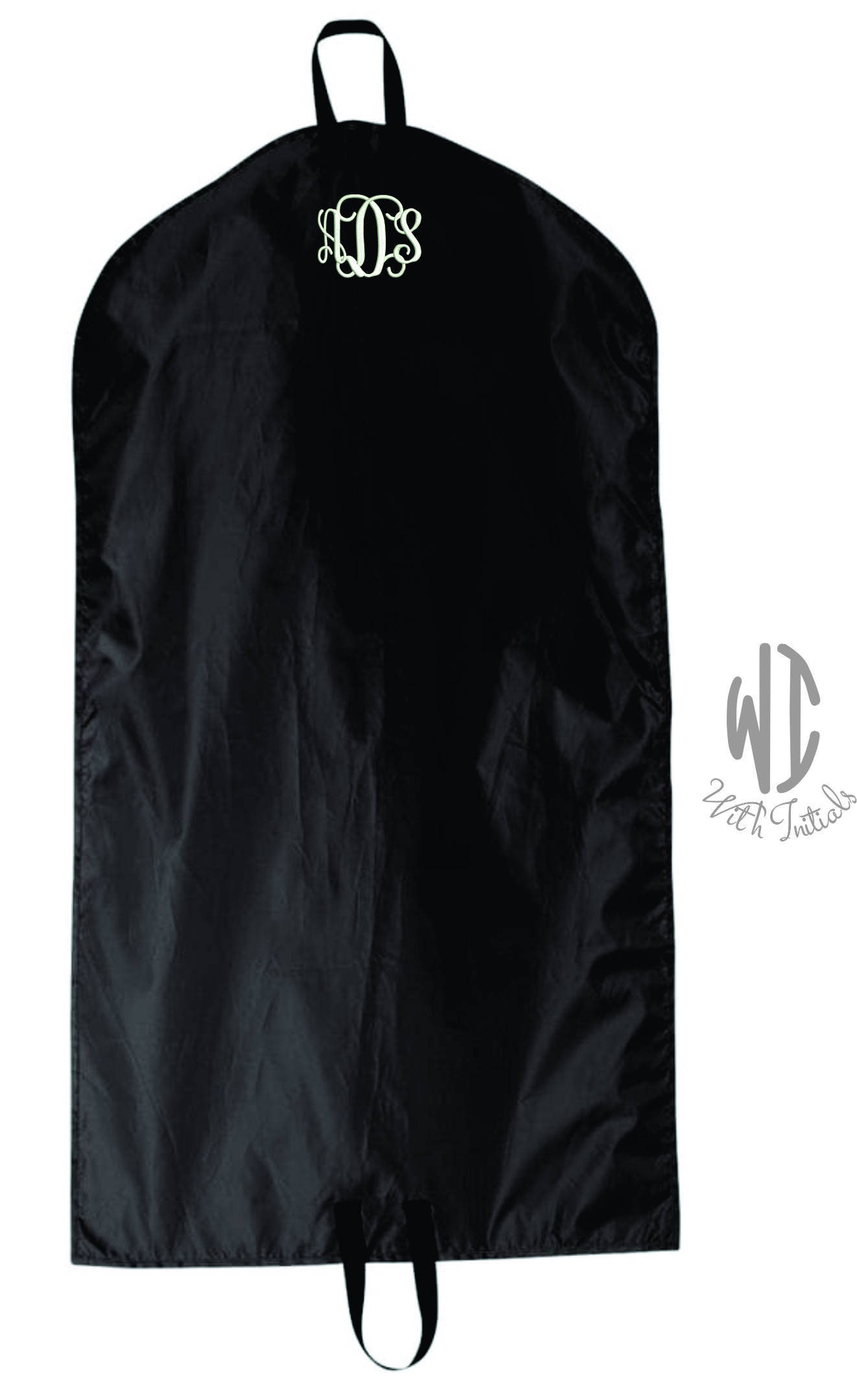 Monogrammed Garment Bag - Side Monogram Location – theplaidpalmtree-6768