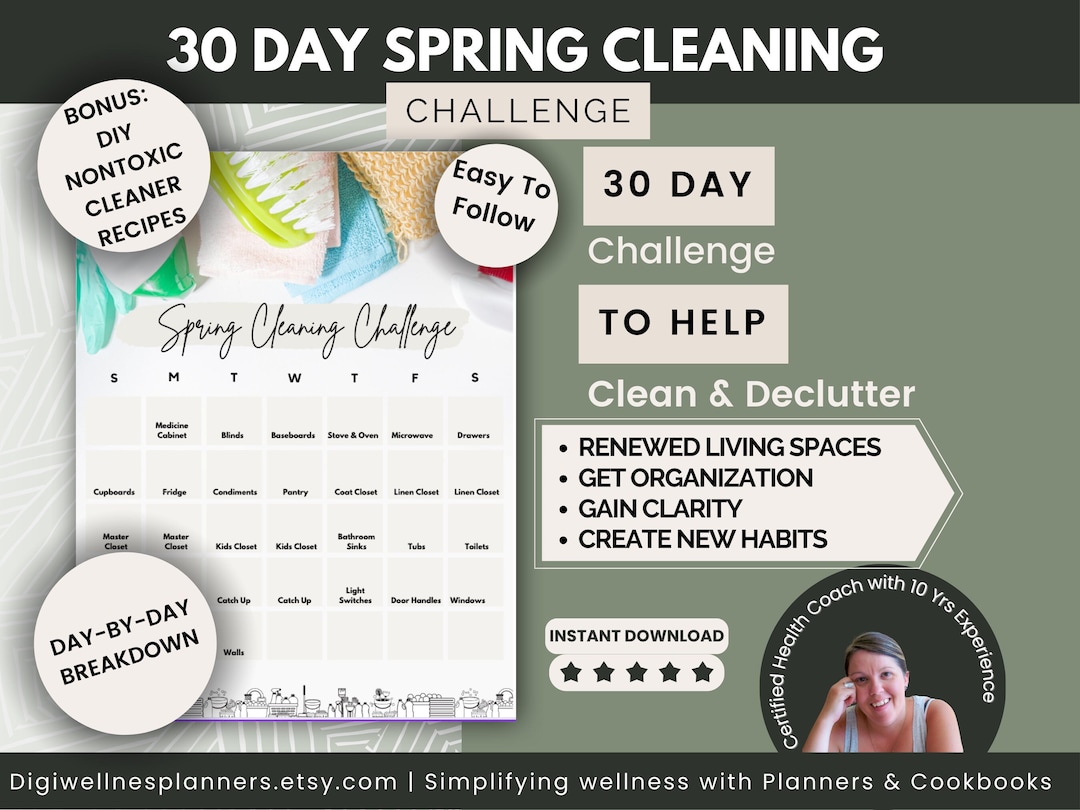30-day Spring Cleaning Challenge: Declutter & Refresh Your Home With ...