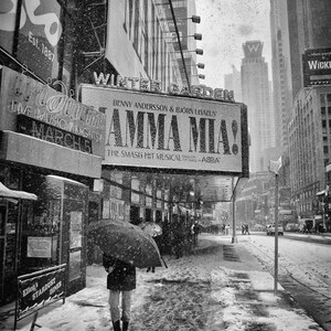 Winter in New York, Schnee, 5th Avenue schwarz weiss, Architektur Fotografie, Fine Art Fotografie, New York City, Professionell