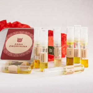 Your-10 sample set: 10 custom sampler pack, any 10 samples of olfactory art in a bottle image 1