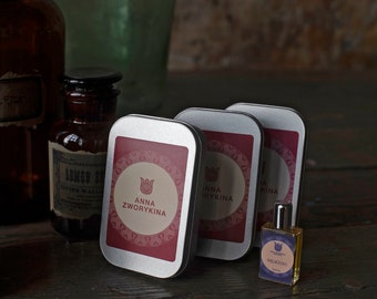 3 custom sampler pack, any three samples of olfactory art in a bottle