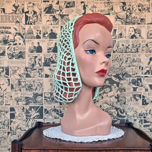 The Perky Hair Snood Vintage Style Rockabilly Made to order 1940s pattern