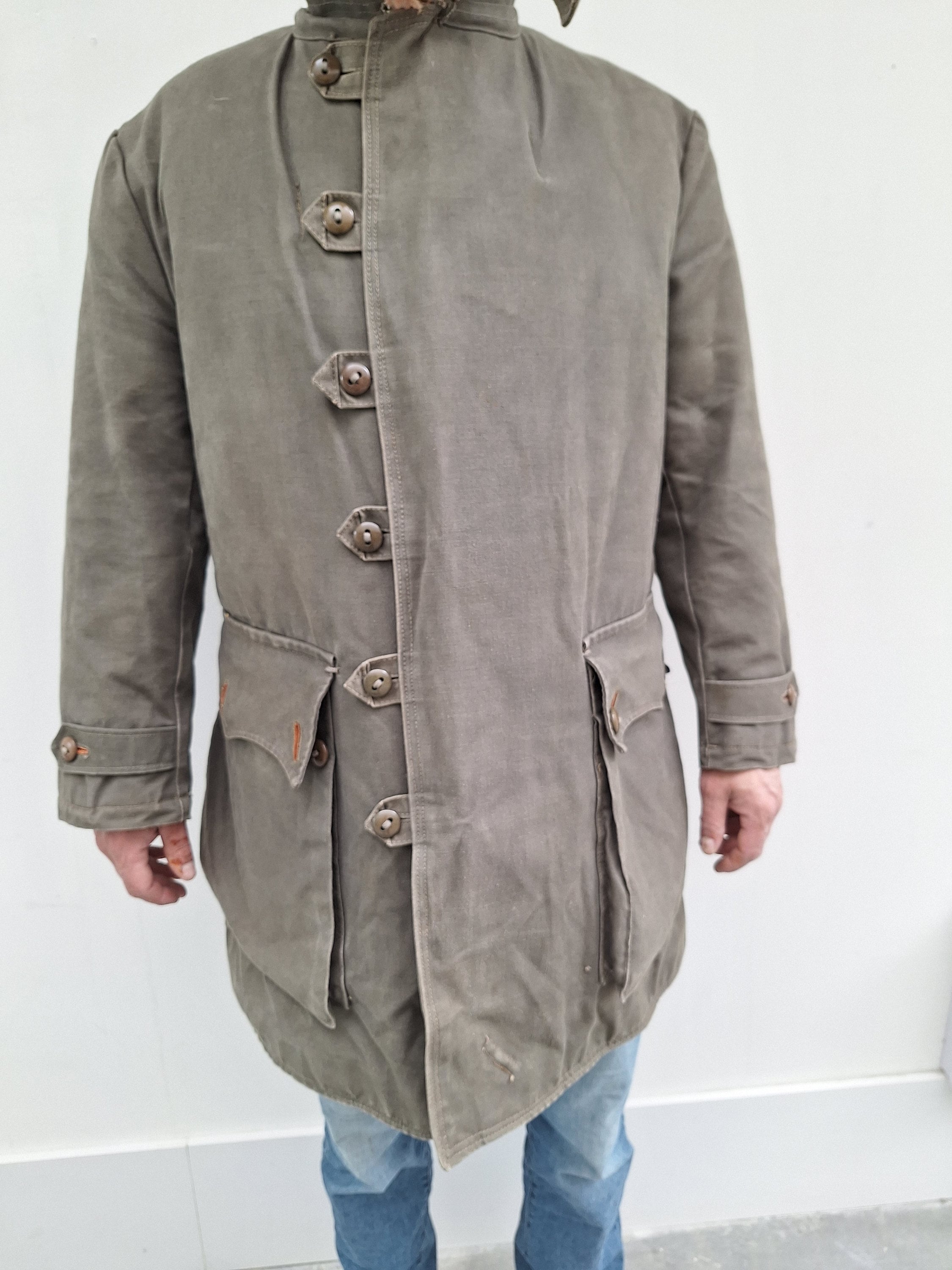Vintage 1940s WWII Swedish Army Winter Parka Jacket Vintage 1940s WWII Swedish Army Winter Parka Jacket