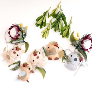 Australian native animals garland, nursery decoration, koala kangaroo kookaburra platypus wombat, Perth Australia