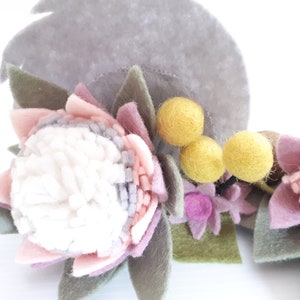 Deluxe Koala Ears Headband / Crown pure wool felt, Floral headband, dress ups, Australia image 5