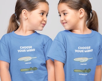 Kids 'Choose Your Wand' Feather & Asparagus T-Shirt