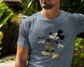 Hawaiian Mickey Mouse T-Shirt, Mickey Aloha, Mickey Family, Disney Shirts, Disneyland, Disney World Shirt, Matching Family Disney Shirt
