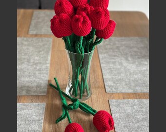Handmade Crocheted Tulips